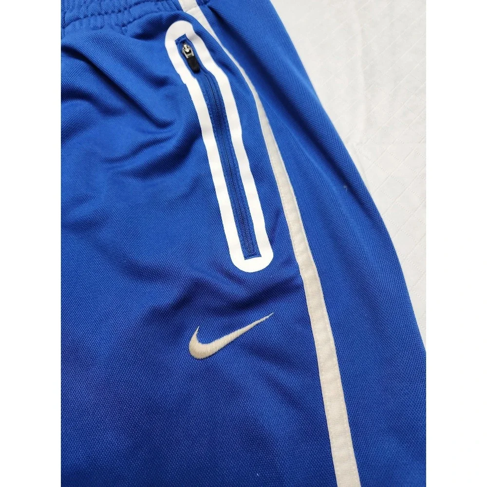 Nike Dri-Fit Track Pants Mens XL Royal Blue Warm Up Athletic‎ Zip Hem 418638-494
